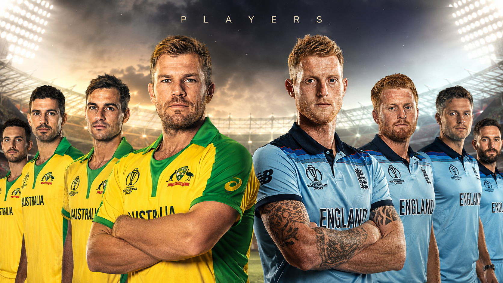 Australian Men’s Cricket Team vs England Cricket Team Players