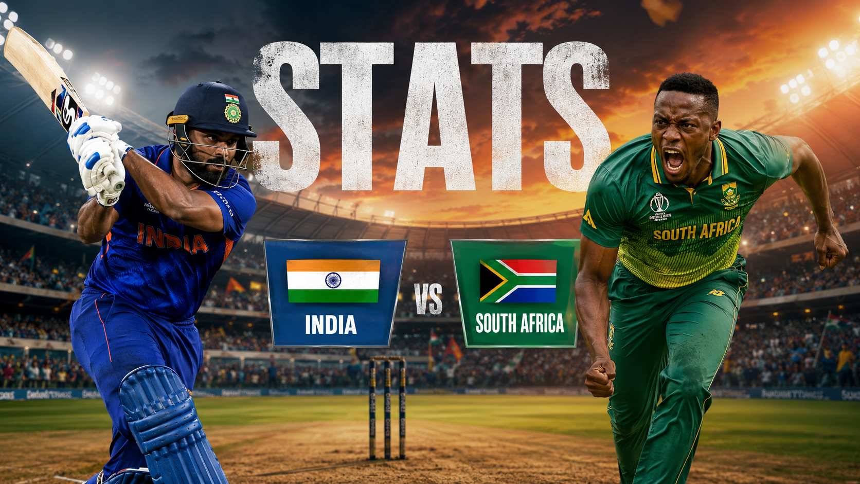 India National Cricket Team vs South Africa National Cricket Team Stats