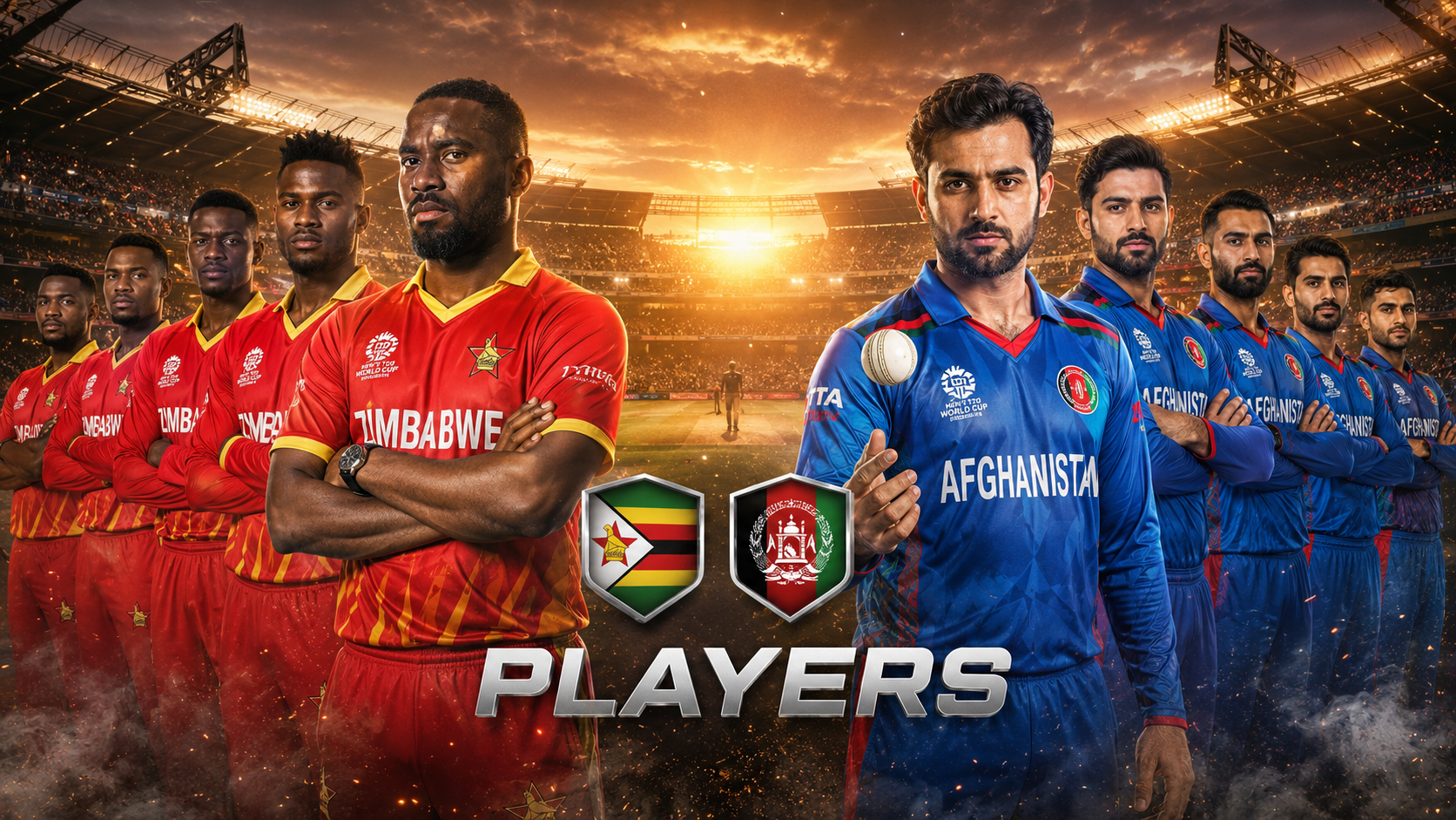 Zimbabwe National Cricket Team Vs Afghanistan National Cricket Team Players